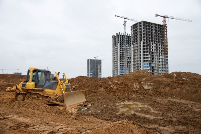 Commercial yard grading